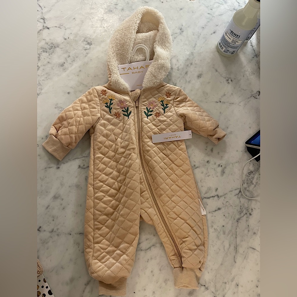 Tahari Baby Fleece Zipper Pram